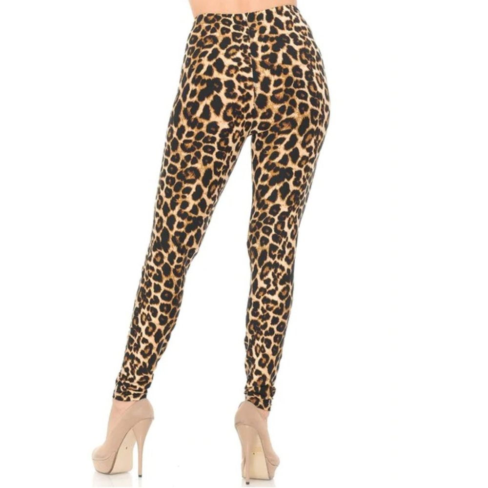 Buttery Soft Leopard Print Leggings - Picture 4 of 6